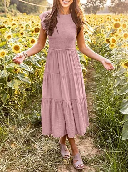 Desiree - lässiges Sommerkleid in Midi-Länge für Frauen