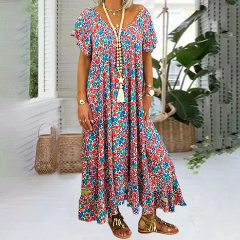 Josefine | Klassisches Maxikleid im Boho-Stil