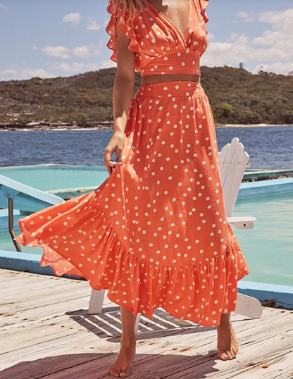 Poka Polka Dot Print Kleid von "Day on The Beach"