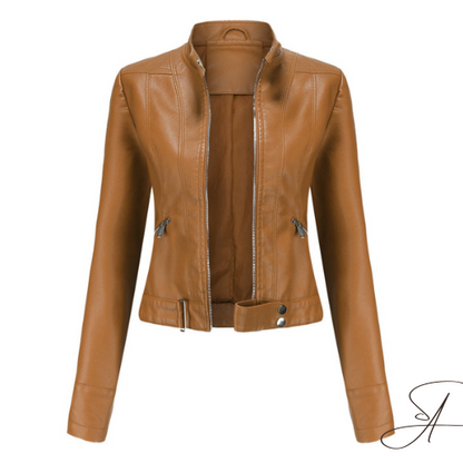 Clara® | Elegante Lederjacke