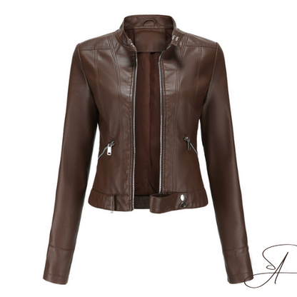 Clara® | Elegante Lederjacke