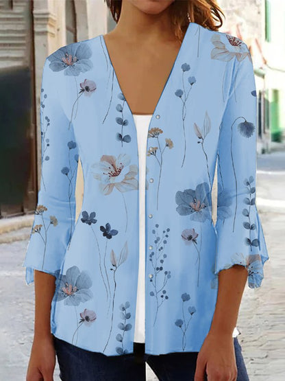 Marta – Lässiger, lockerer Kimono mit Blumenmuster