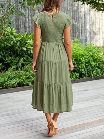 Desiree - lässiges Sommerkleid in Midi-Länge für Frauen