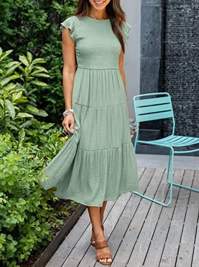 Desiree - lässiges Sommerkleid in Midi-Länge für Frauen