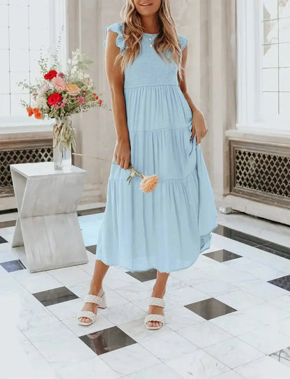 Desiree - lässiges Sommerkleid in Midi-Länge für Frauen