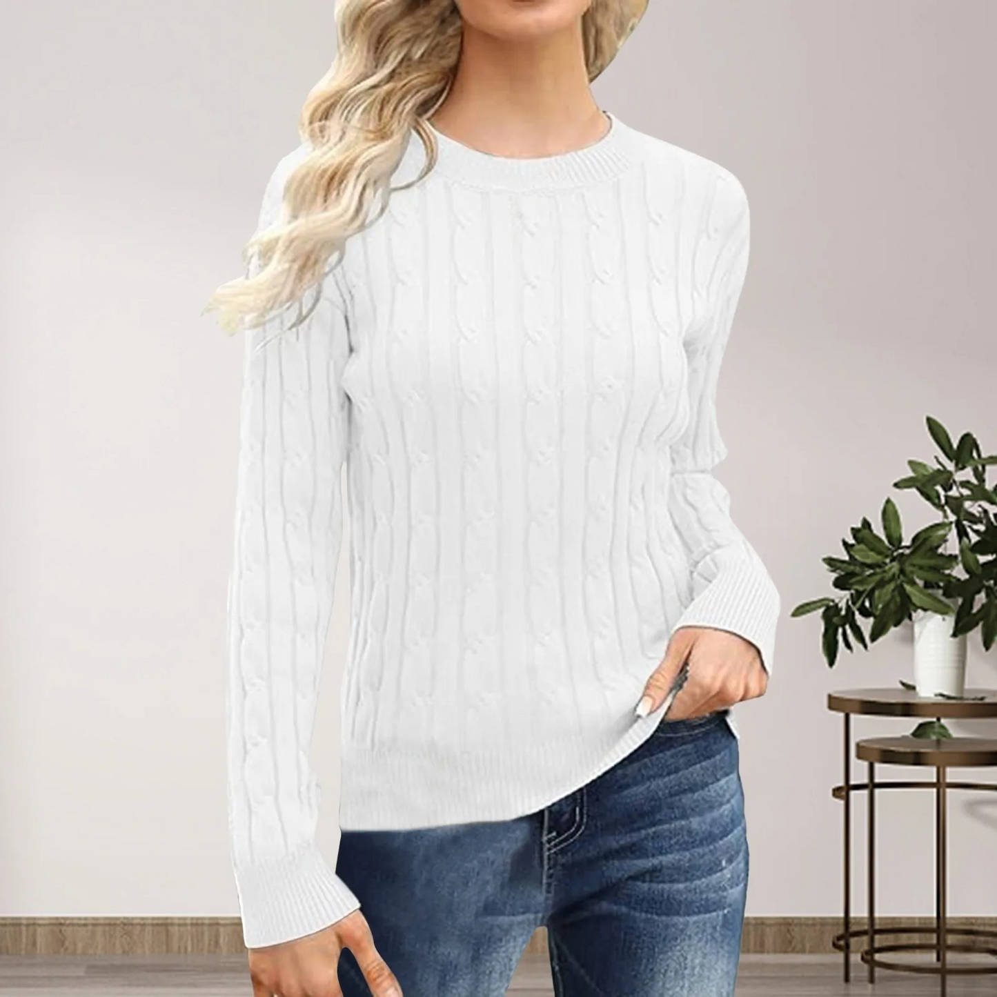 Virginia® | Lässiger Langarm-Strickpullover für Damen