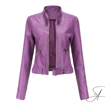 Clara® | Elegante Lederjacke