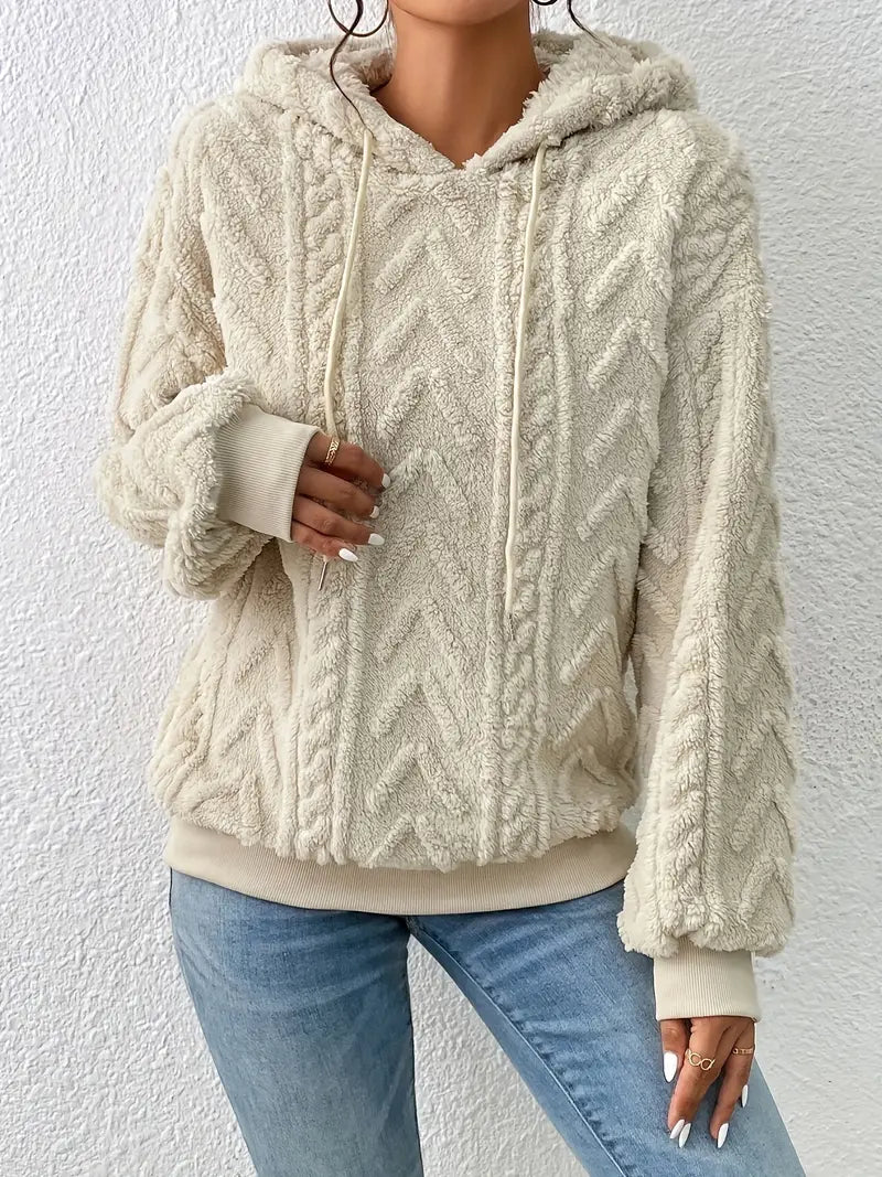 Manuela® | Stylischer Kapuzenpullover aus weichem Teddyfleece für Damen