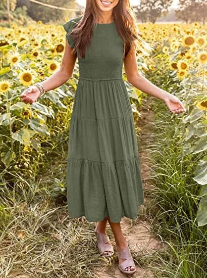 Desiree - lässiges Sommerkleid in Midi-Länge für Frauen