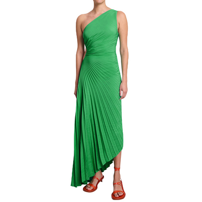 Aurora - Asymmetrisches One-Shoulder-Plisseekleid