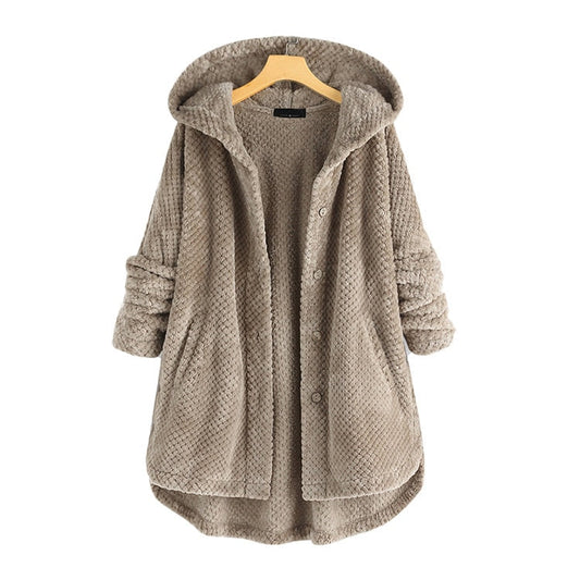 Alexa – Übergroßer Damen Fleece Jacke Kapuzenjacke