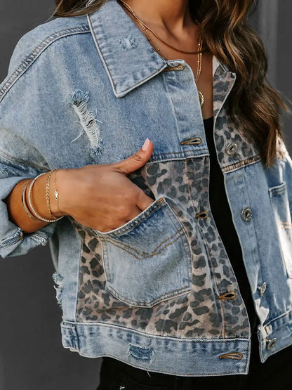 Bille® | Leoparden-Jeansjacke