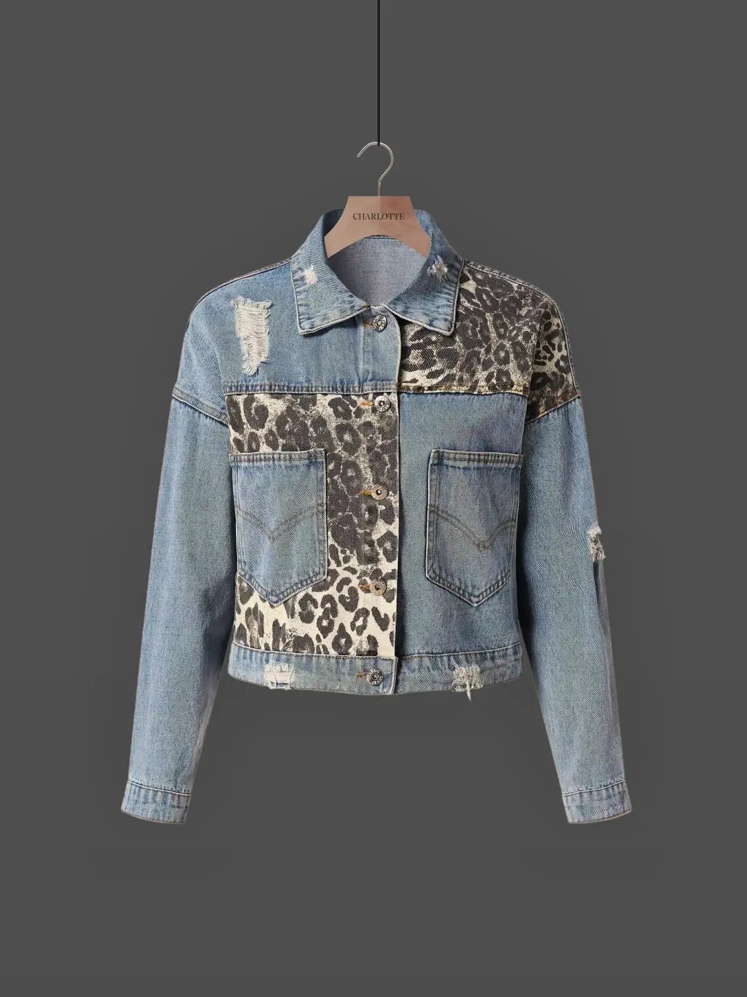 Bille® | Leoparden-Jeansjacke