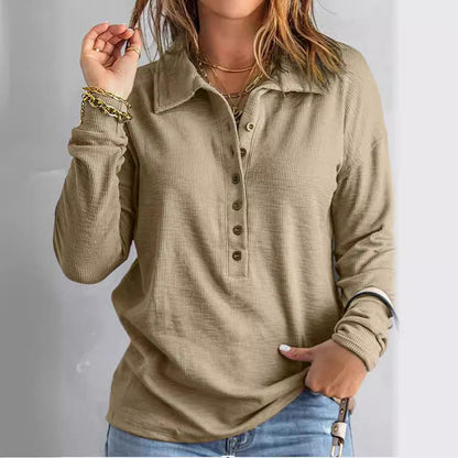 Beatrix® | Stylisches Langarmshirt mit Knopfleiste