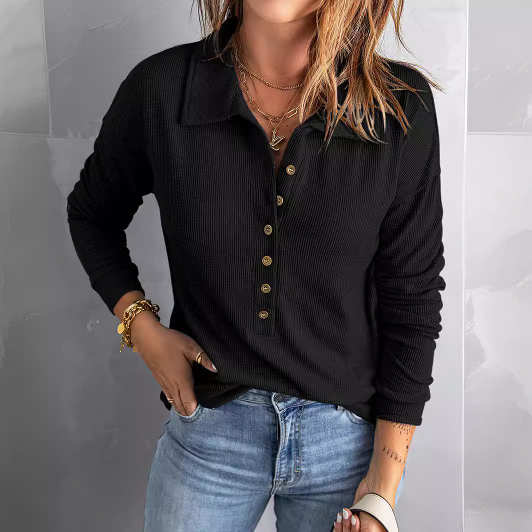 Beatrix® | Stylisches Langarmshirt mit Knopfleiste