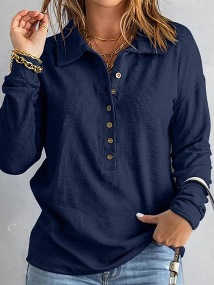 Beatrix® | Stylisches Langarmshirt mit Knopfleiste