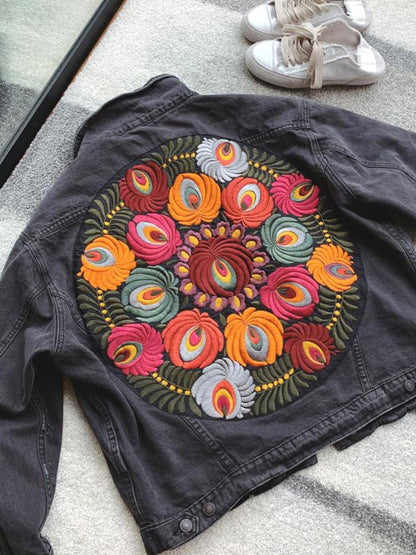 Solveig® | Bohemian Jean Streetwear-Jacke