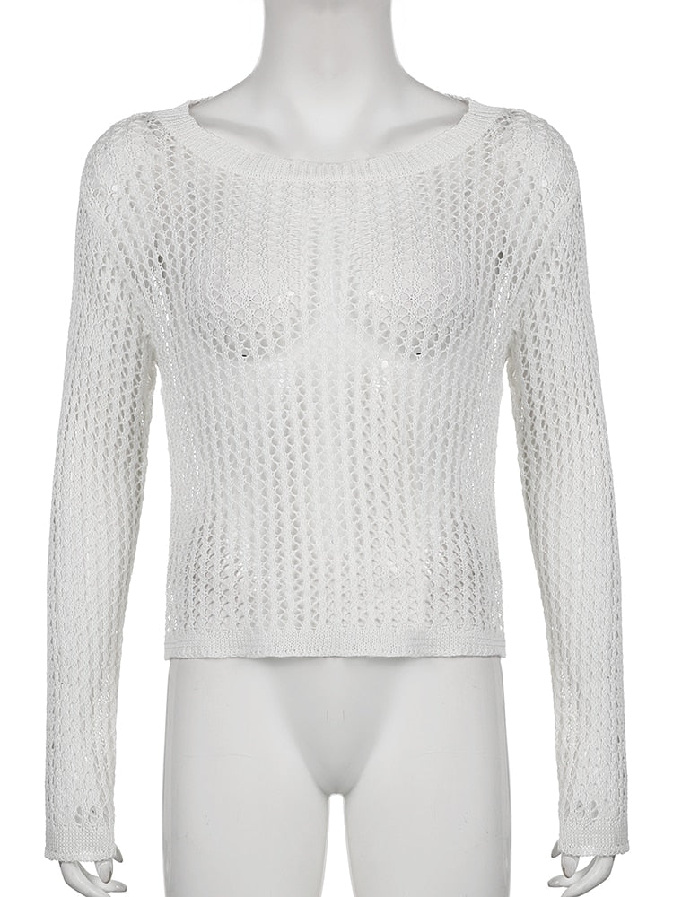 Avery - Offener Strickpullover für Damen