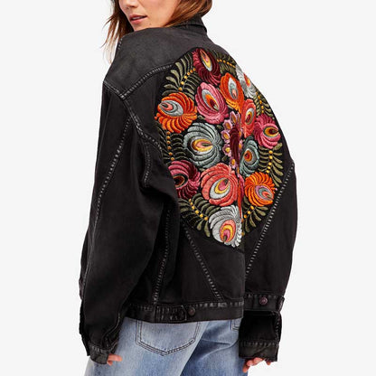 Solveig® | Bohemian Jean Streetwear-Jacke