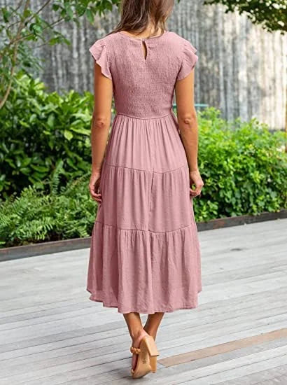 Desiree - lässiges Sommerkleid in Midi-Länge für Frauen