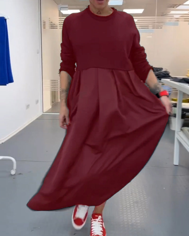 Ilka® | Lässiges Popeline-Kleid mit vollen Ärmeln