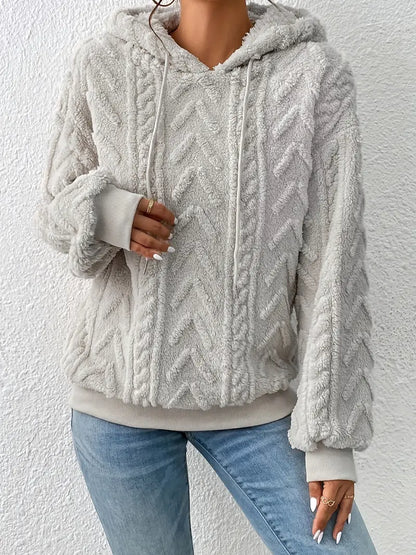 Manuela® | Stylischer Kapuzenpullover aus weichem Teddyfleece für Damen