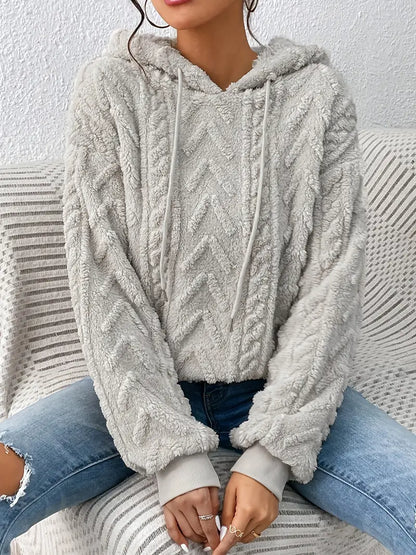 Manuela® | Stylischer Kapuzenpullover aus weichem Teddyfleece für Damen