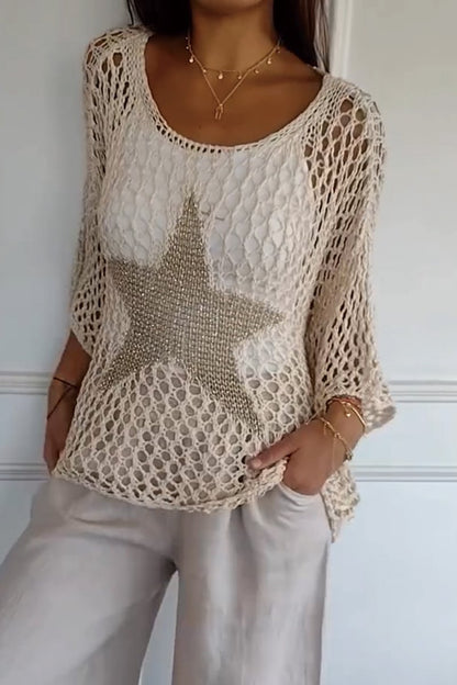 Raquel® | Eleganter Strickpullover mit Stern